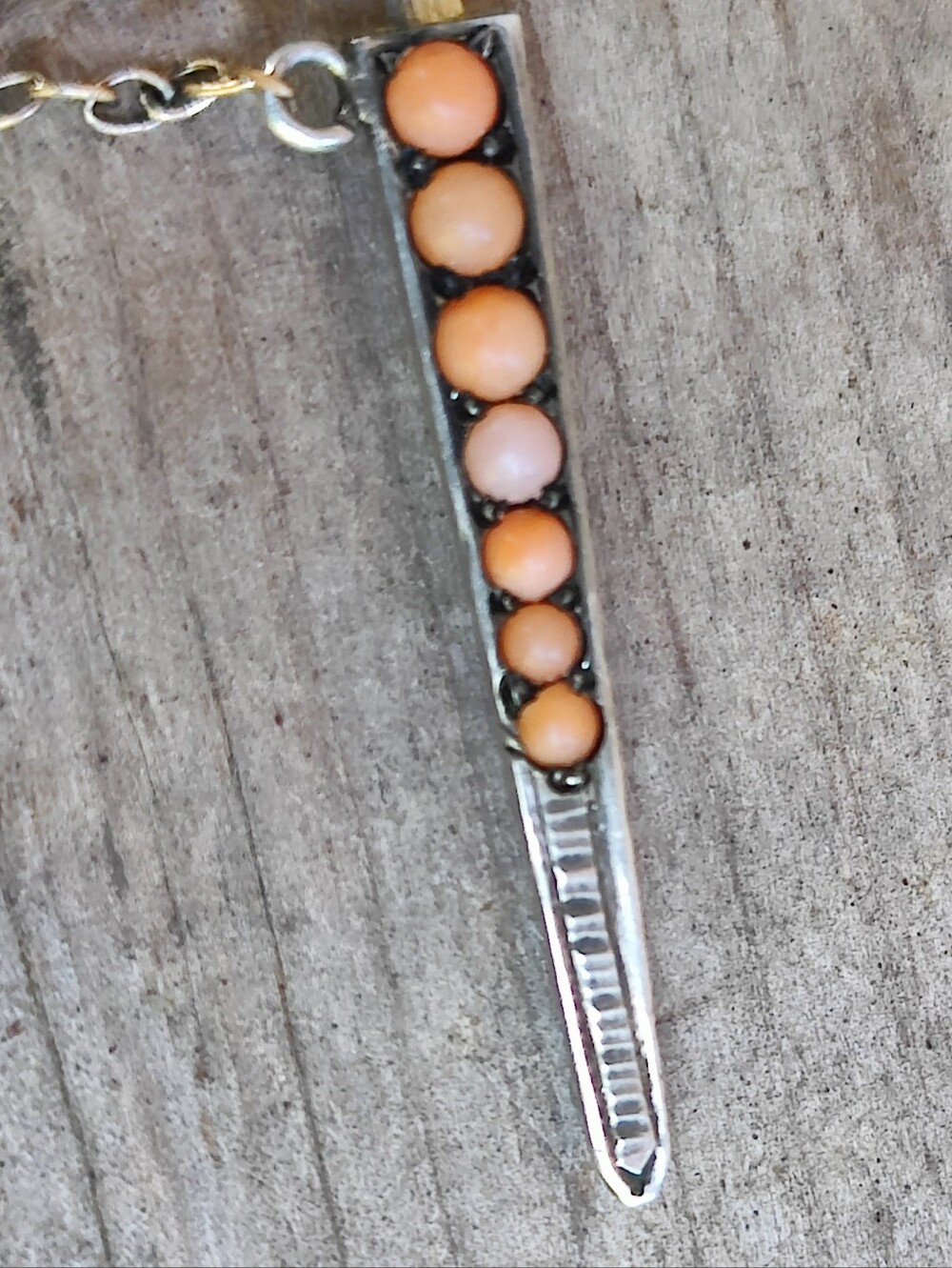 🗡️ Vintage Men's Coral Sword Tie Tac/Bar - Picture 3 of 6